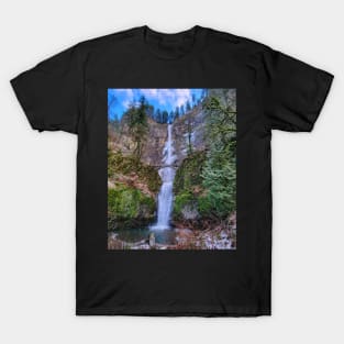 Multnomah Falls in Winter T-Shirt